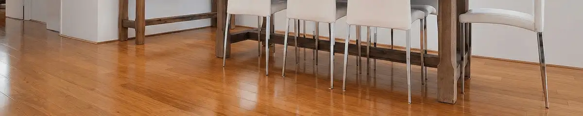 Professionally installed and refinished bamboo flooring in a residential home, showcasing smooth finish and natural wood tones in Miami, FL