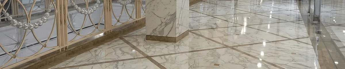 Beautiful marble floor professionally installed in Miami, FL