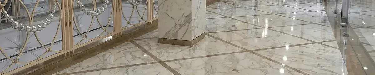 Beautiful marble floor professionally installed in Miami, FL