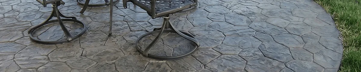 Garden relaxation area with professionally installed stone flooring in Miami FL