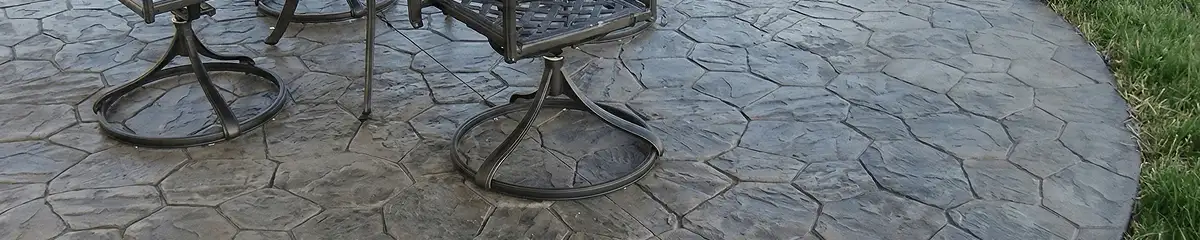 Garden relaxation area with professionally installed stone flooring in Miami FL